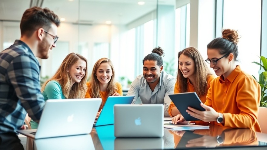 Diverse employees in a vibrant meeting, focusing on franchise investment strategies.