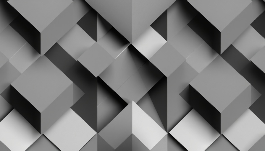 Abstract geometric pattern symbolizing AI for business automation.