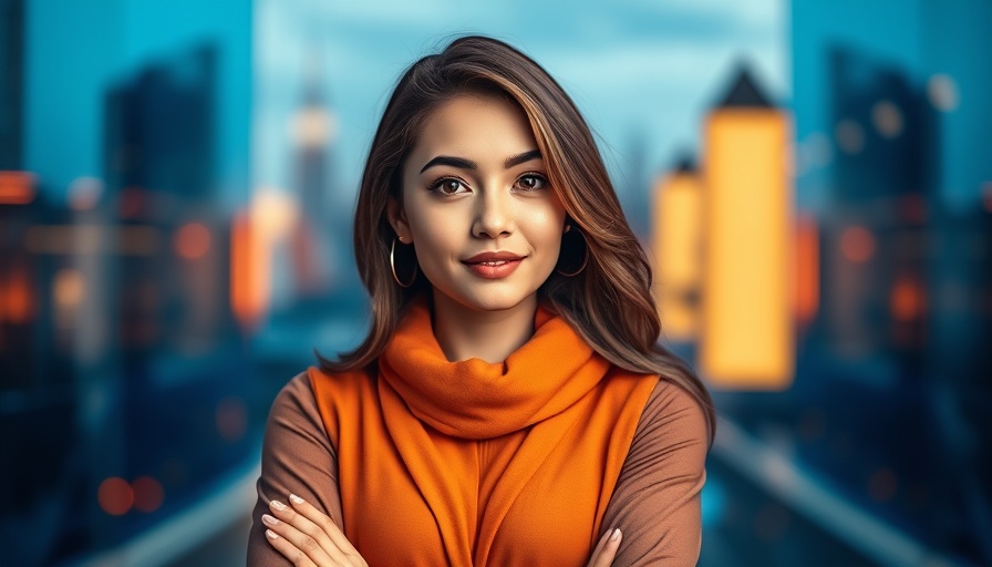 AI in Franchising speaker series flyer with female presenter.