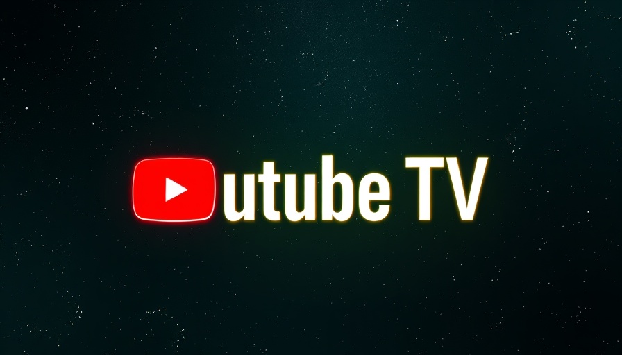 YouTube TV logo on a starry green background.