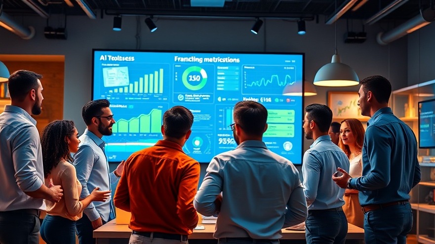 Entrepreneurs collaborating on AI-powered operations for smart franchises.