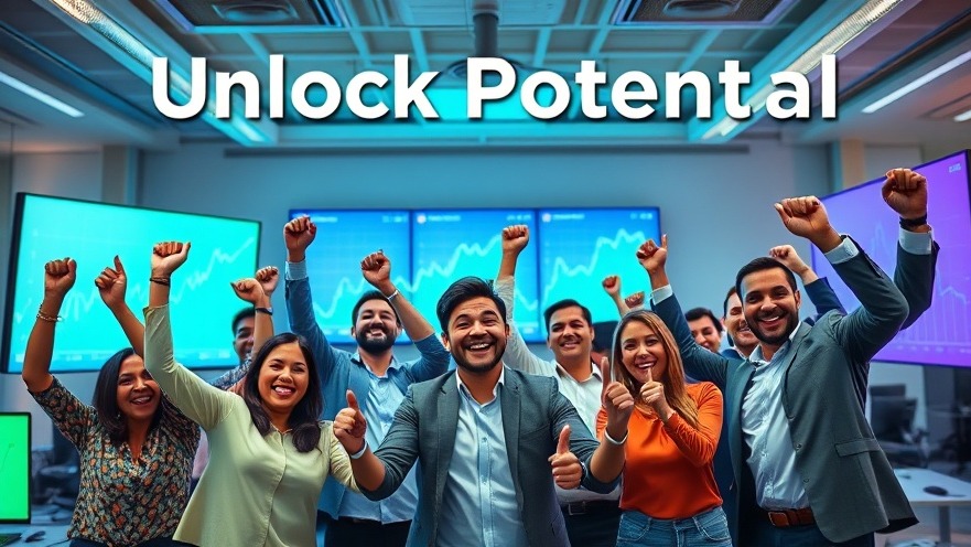 Diverse investors celebrate brokerage promotions, showcasing excitement and growth.