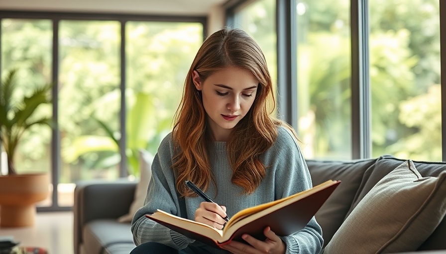 Woman journaling in cozy room on how to stop comparing yourself to others.