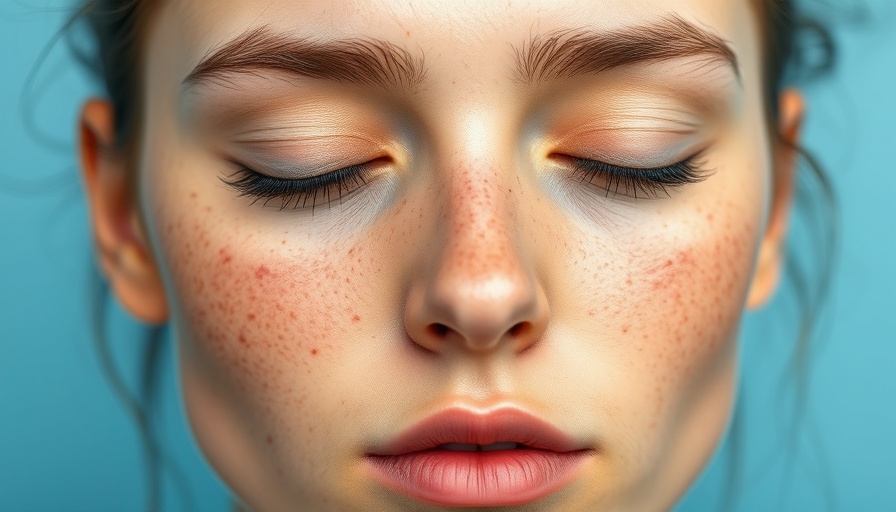 1726-nm laser acne treatment on woman's skin.
