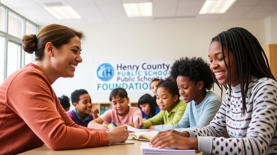 Engaged students in a Henry County classroom exemplifying philanthropy in education.