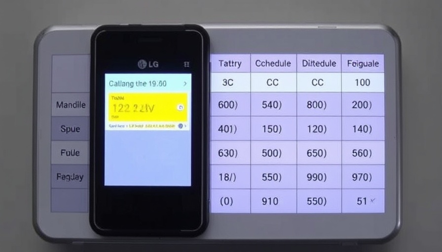 Changing LG battery discharge schedule