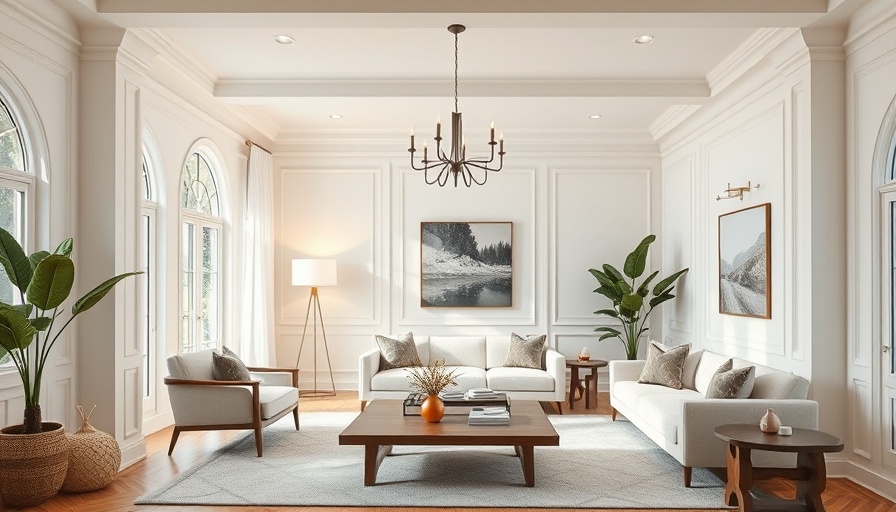 Elegant room painted with Benjamin Moore Navajo White, cozy ambiance.