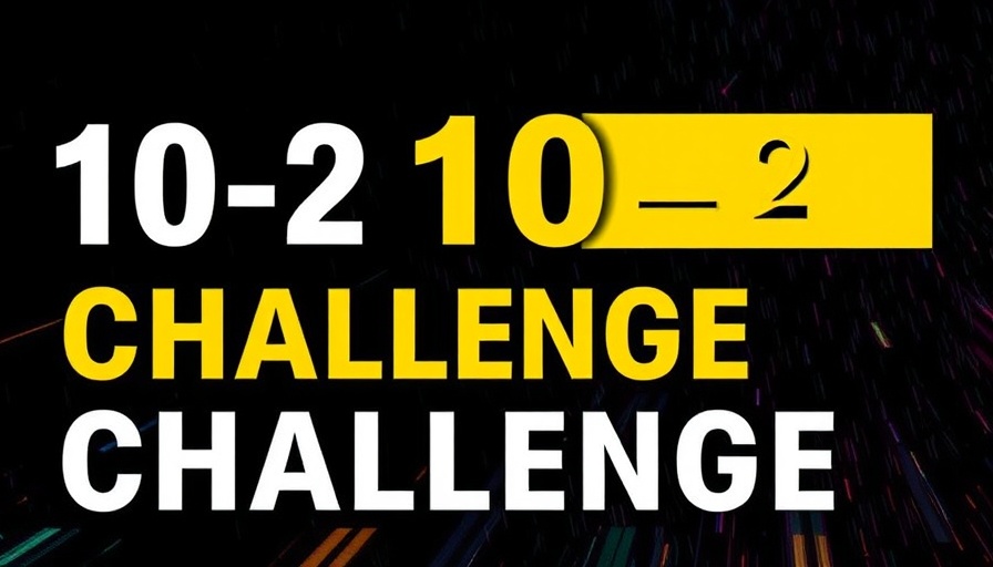 10-2 Challenge text on a dynamic dark background.