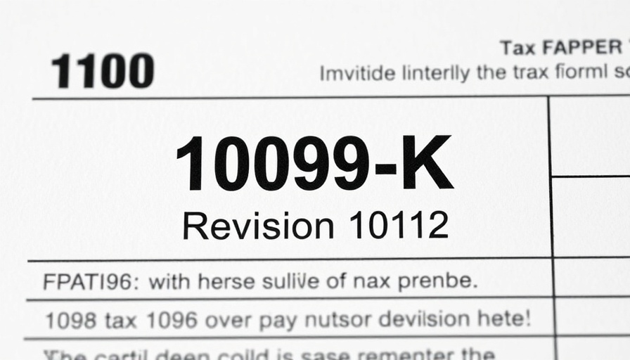 New 1099-K form threshold changes display with revision date.