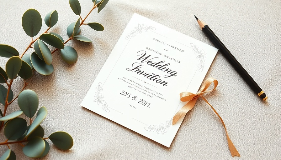 Elegant DIY Wedding Invitations with ribbon and greenery.