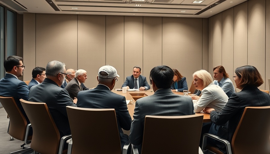 Board of Commissioners Meeting in a modern conference room.