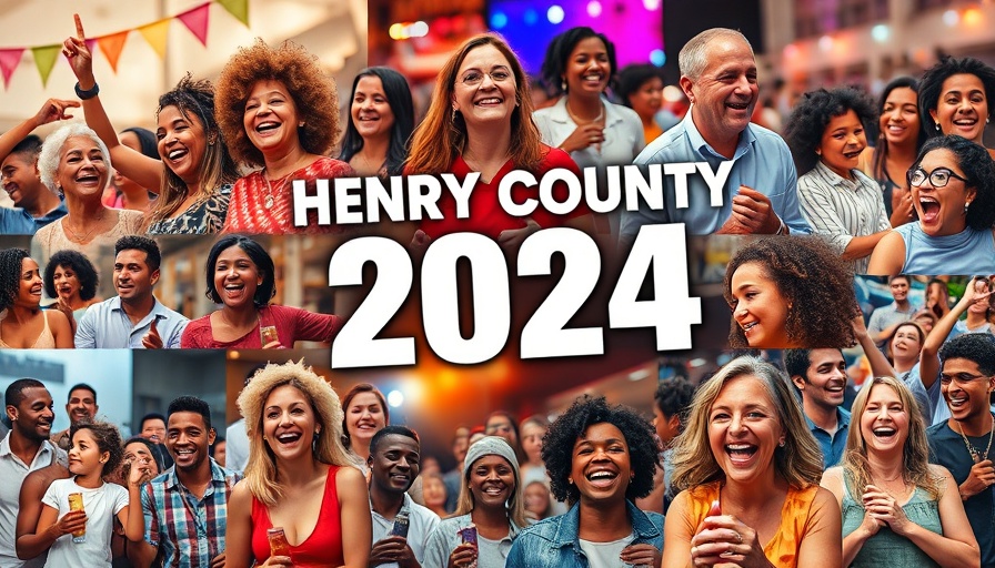 Vibrant collage of Henry County 2024 events, Henry County Year in Review 2024.