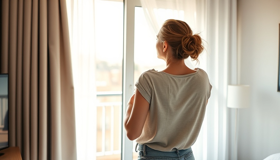 Woman practicing healthy travel habits with morning routines.