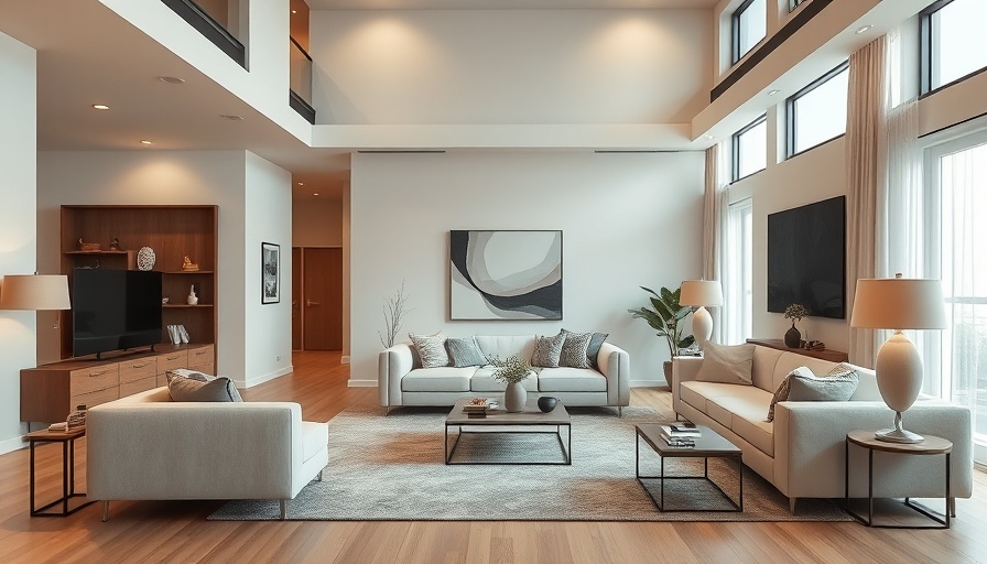 Modern living room highlighting essential interior design elements.