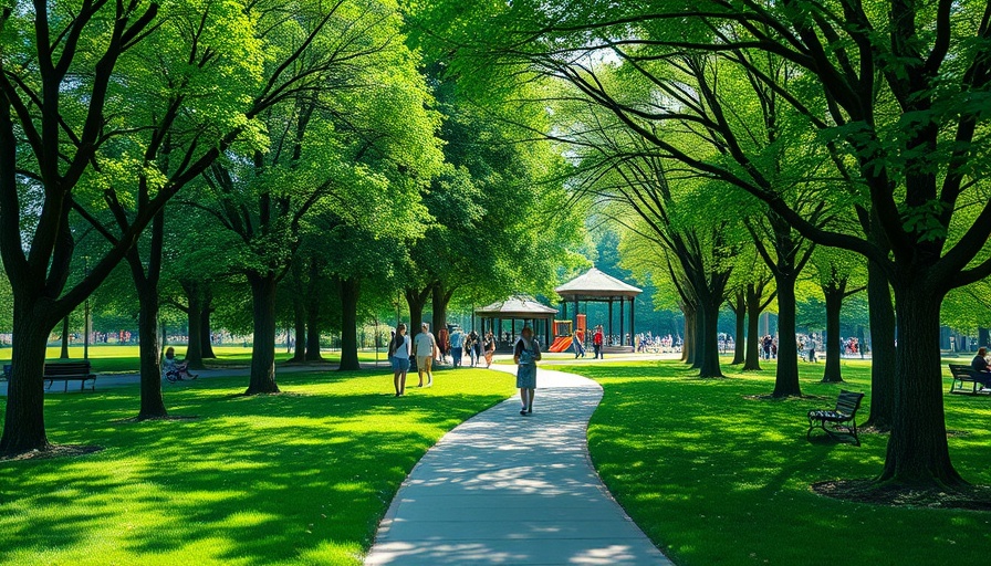 North Mount Carmel Park improvements with vibrant community scene.