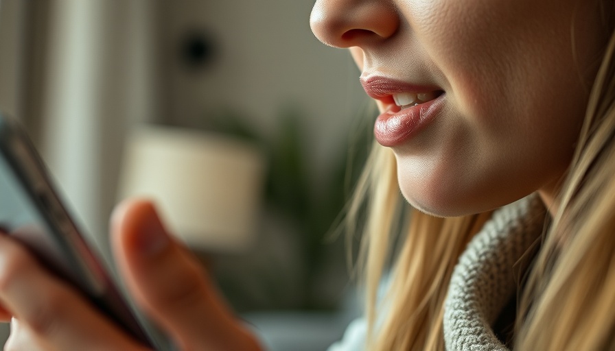Close-up of smartphone app usage for smoking cessation.