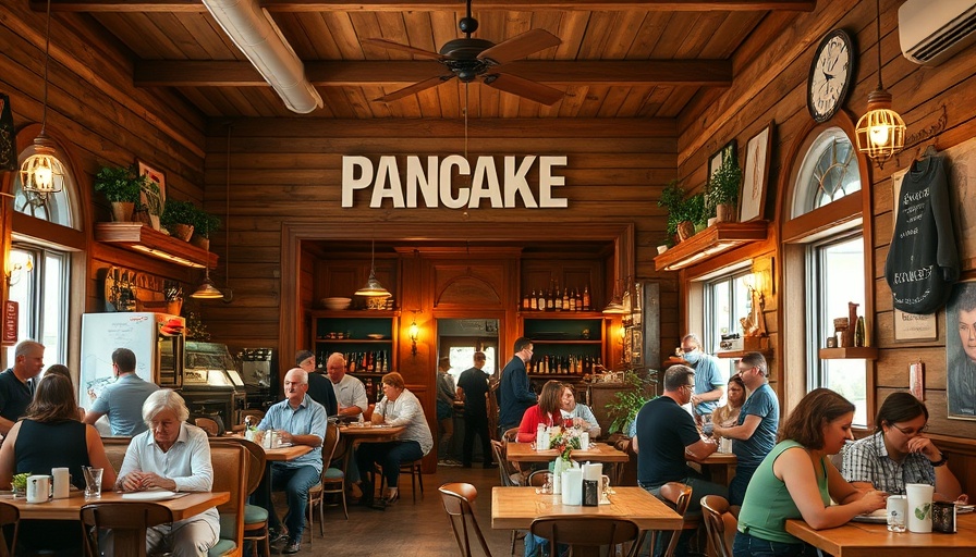 Pancake Pantry Tennessee, rustic interior and cozy brunch scene.
