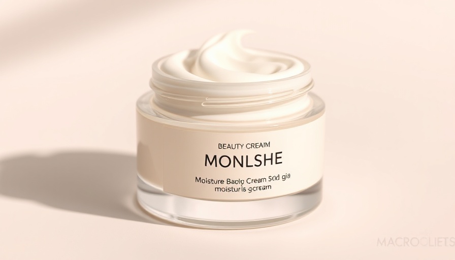 Minimalist moisturizer jar showcasing matte makeup trends