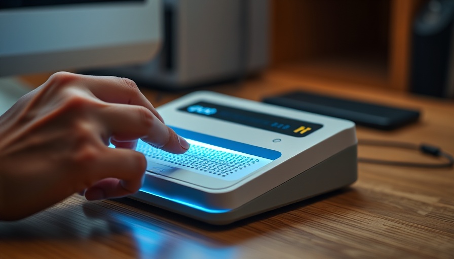 Modern assistive Braille printer being used, State Grants for Assistive Technology.