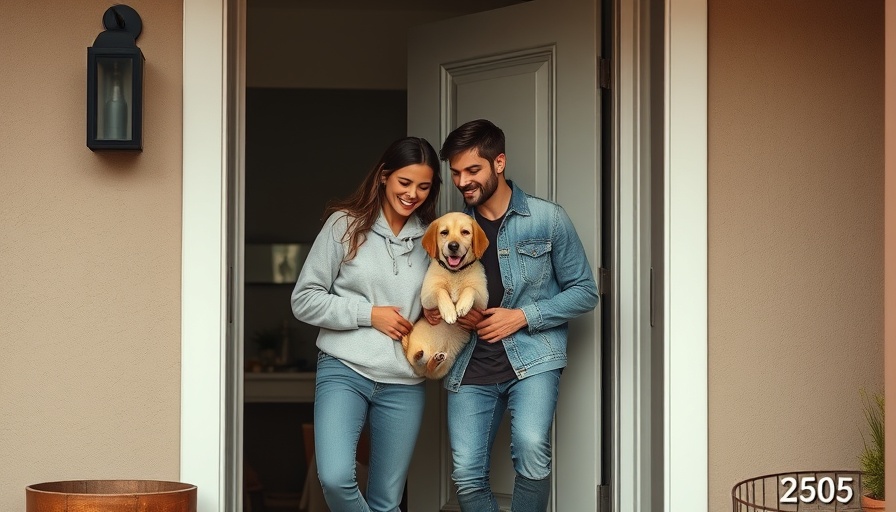 Couple with dog at doorway - Understanding the Five Love Languages