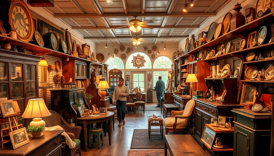 Cozy Virginia antique store with vintage decor and warm ambiance.