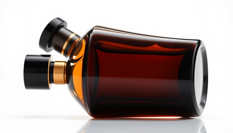 Elegant dark brown perfume bottle for mood enhancement.