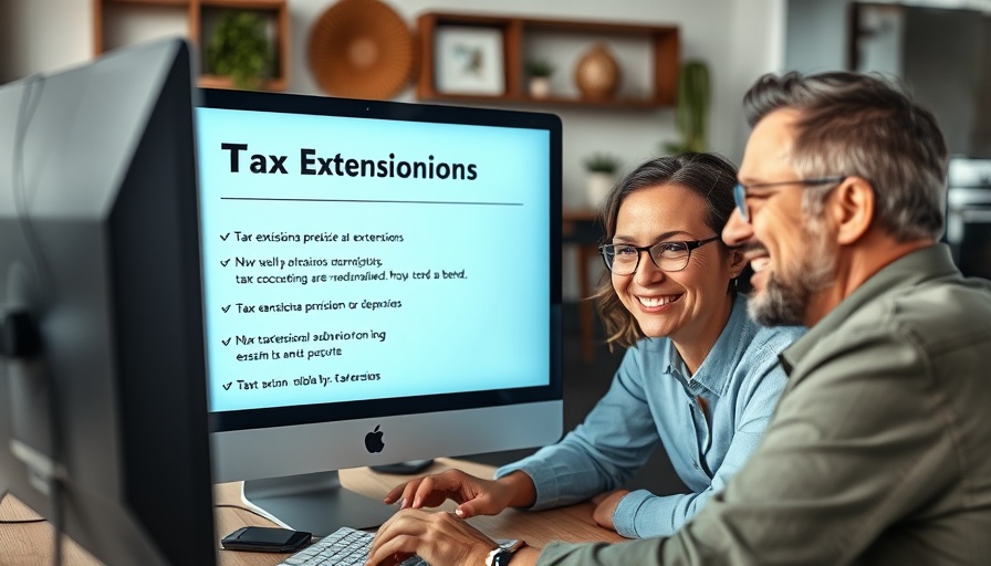 E-file federal tax extension online interface with deadline reminder.