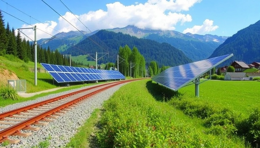 Switzerland turns train tracks into solar power plants