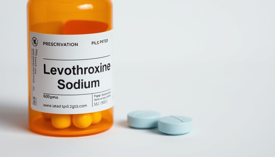 Thyroid function testing misdiagnosis: Levothyroxine bottle and pills.