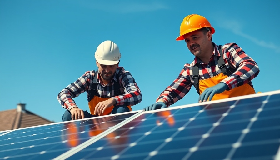 Workers installing solar panels on a rooftop demonstrating benefits of solar energy.