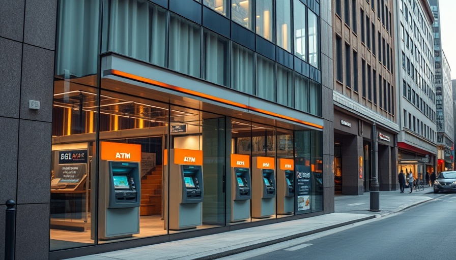 US Bank branch exterior focusing on investment services.
