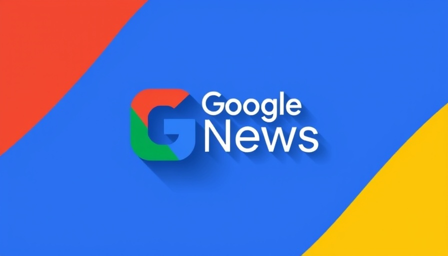 Colorful Google News icon in bold primary colors