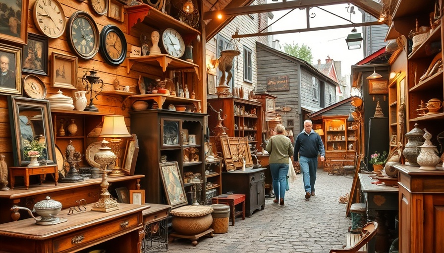 Charming antique store in Connecticut village for a cozy shopping experience.