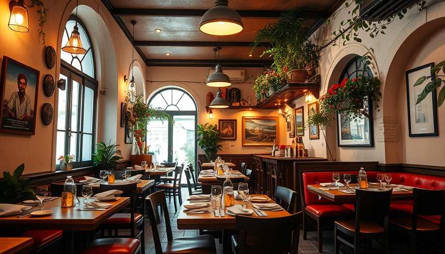 Inviting Murfreesboro Greek restaurant interior with cozy decor.