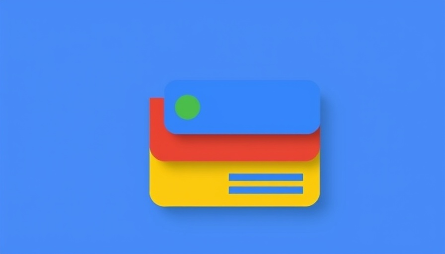 Flat design Google News icon with layered colors