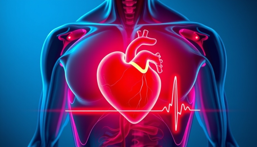 Futuristic depiction of a glowing heart showcasing life saving heart treatments in the UK.