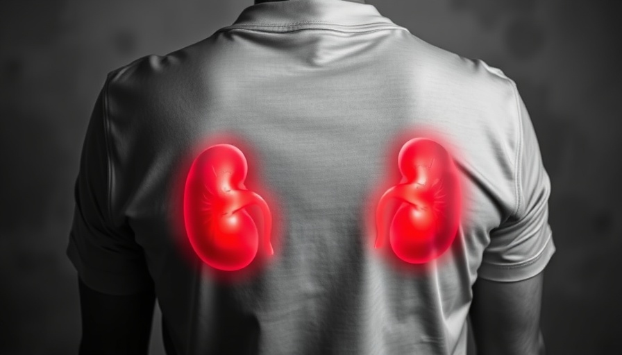 Combination therapy for CKD and T2D illustration with highlighted kidneys.