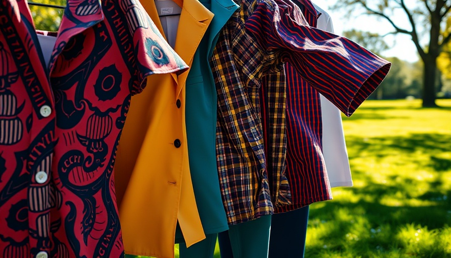 Vibrant summer clothing with rich textures in the sun.