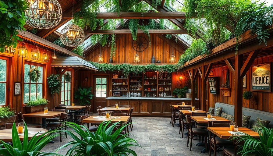 Charming rustic farmhouse at Dolly's Farmhouse Restaurant Georgia.