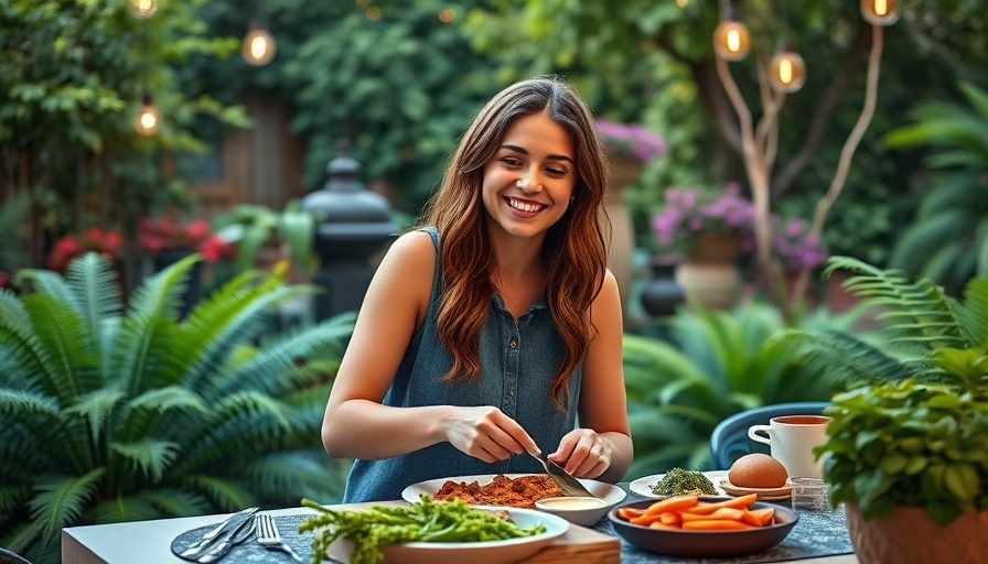 Outdoor garden dinner featuring no-cook recipes.