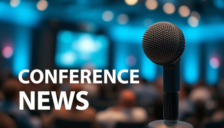 Conference news announcement with microphone image for Orforglipron diabetes treatment.