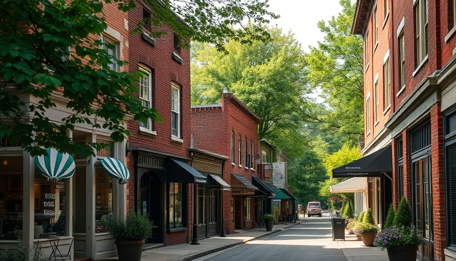 Granville Ohio street scene, perfect for a slow-paced getaway.