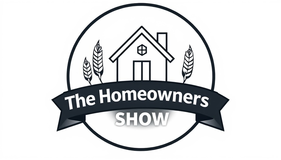 Emblem with a house and 'The Homeowners Show' banner, related to California defensible space regulations.