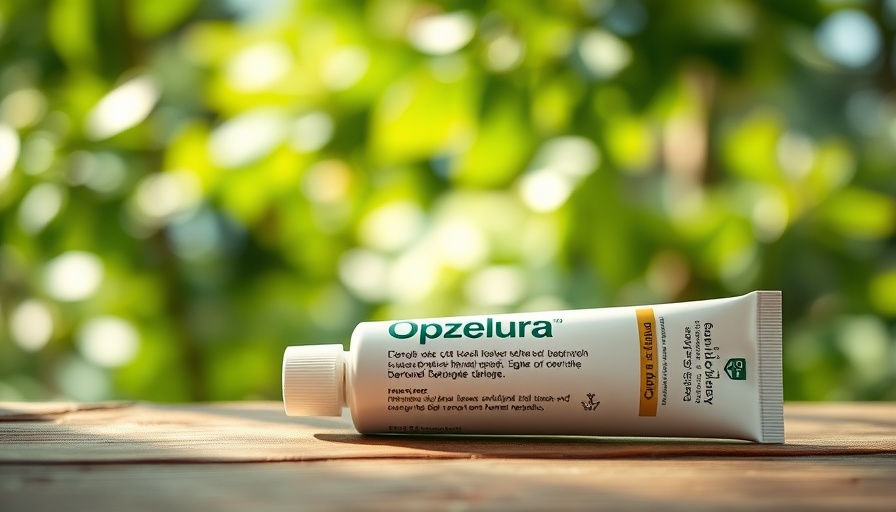Opzelura cream tube and box on wooden surface.