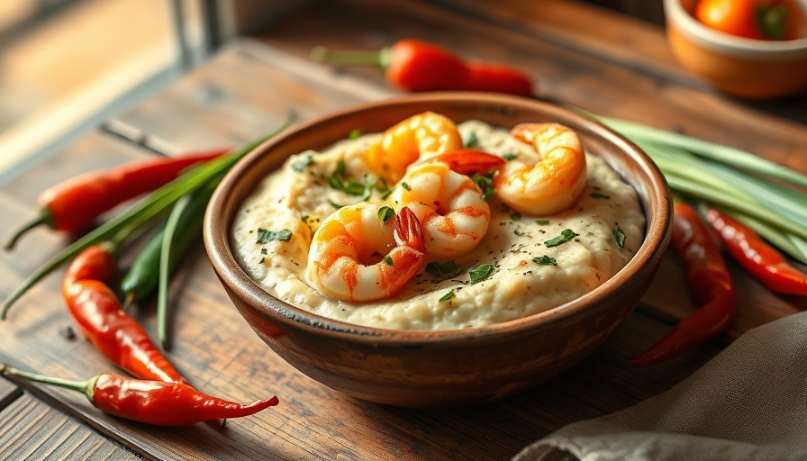 Best shrimp and grits in Georgia served in rustic style.