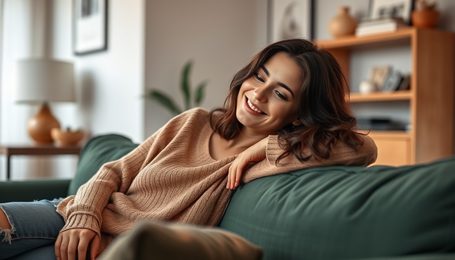 Woman relaxing on sofa in cozy living room, Importance of Adult Friendships