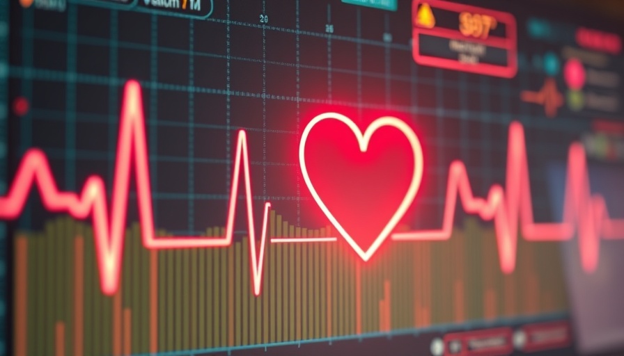 Digital display showing heartbeat and alert, Understanding Cardiac PTSD