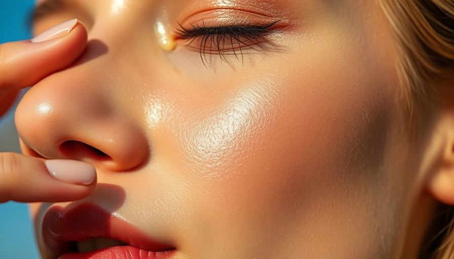 Close-up of a woman applying essence outdoors, What Is an Essence in Skincare.