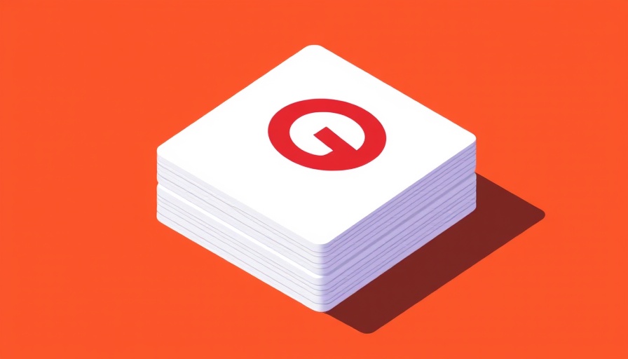 Colorful logo design of stack of cards in vector style