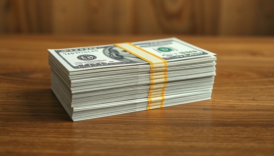 Stack of fifty dollar bills emphasizing emergency fund importance.